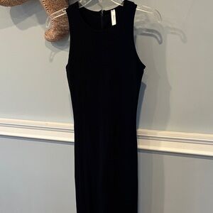 Popilush Classic Black Sleeveless Midi Dress XL